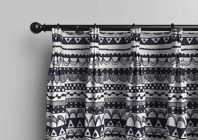 Bohemian, Black - Made to Measure Curtains - Image 11